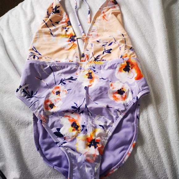 Large Floral Bathing suit - Picture 1 of 2